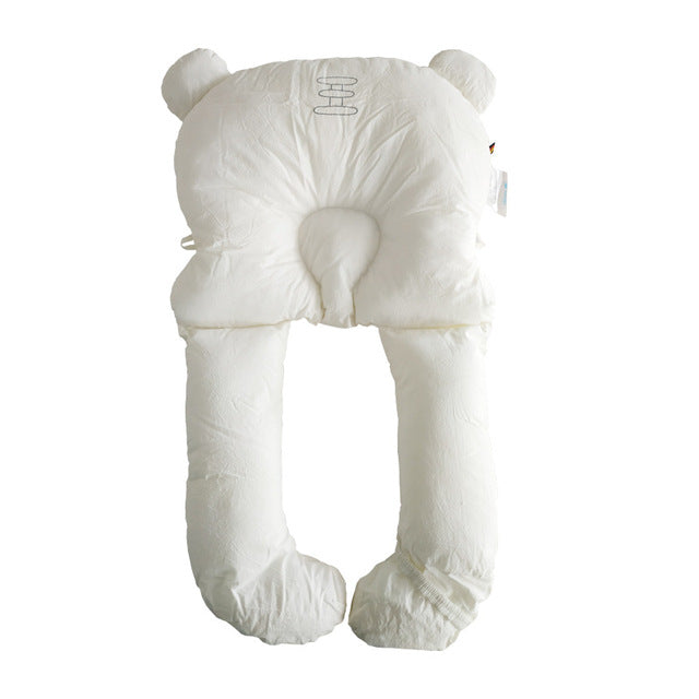 Detailed view of baby pillow for travel use baby learning toy variation