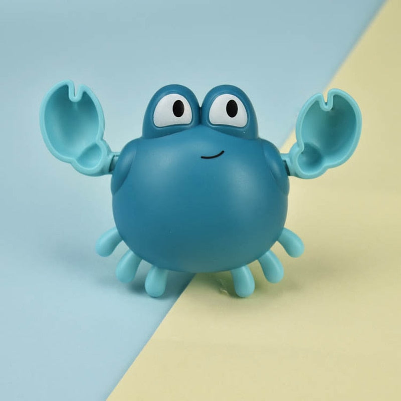Detailed view of bath toy in blue for bath time play baby learning toy variation
