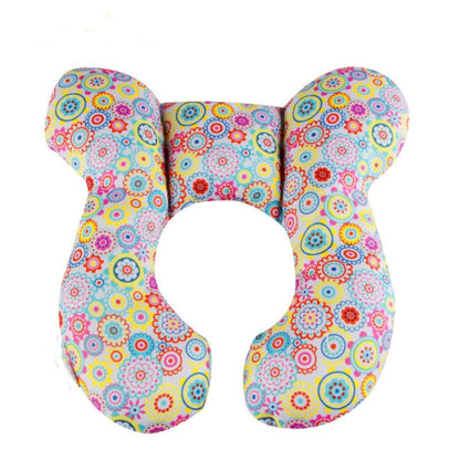 Detailed view of baby pillow for travel use baby learning toy variation