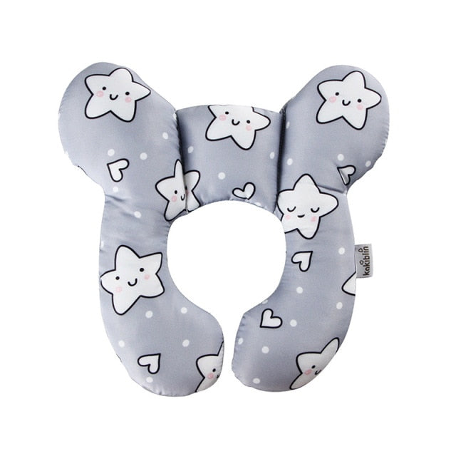 Detailed view of baby pillow for travel use baby learning toy variation