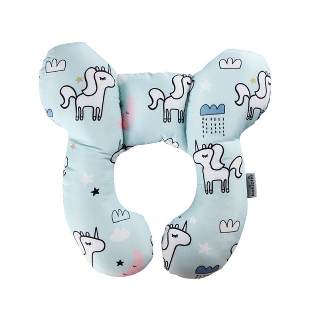Detailed view of baby pillow for travel use baby learning toy variation