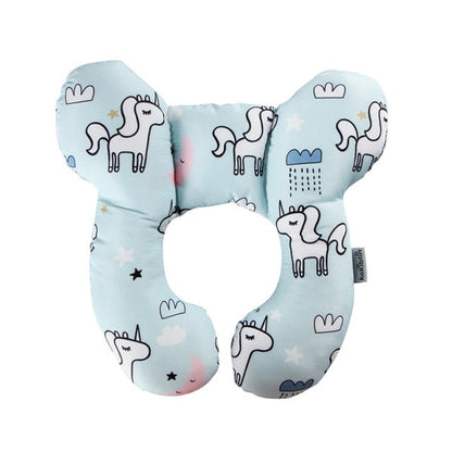 Detailed view of baby pillow for travel use baby learning toy variation