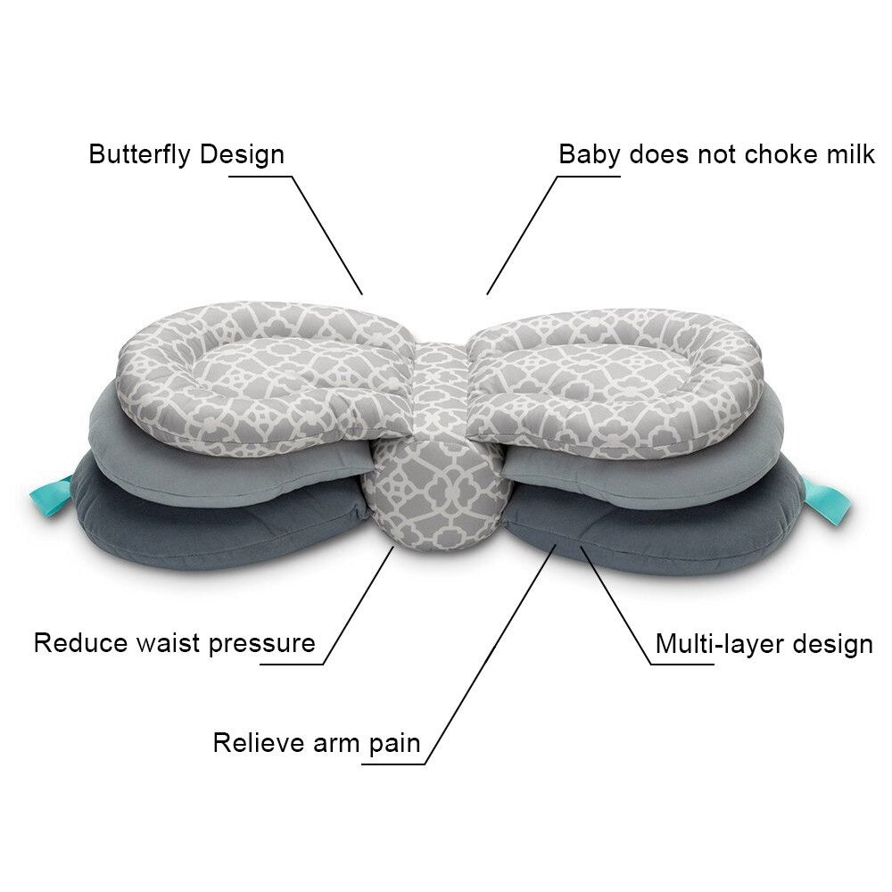 Detailed view of baby pillow for travel use baby learning toy variation