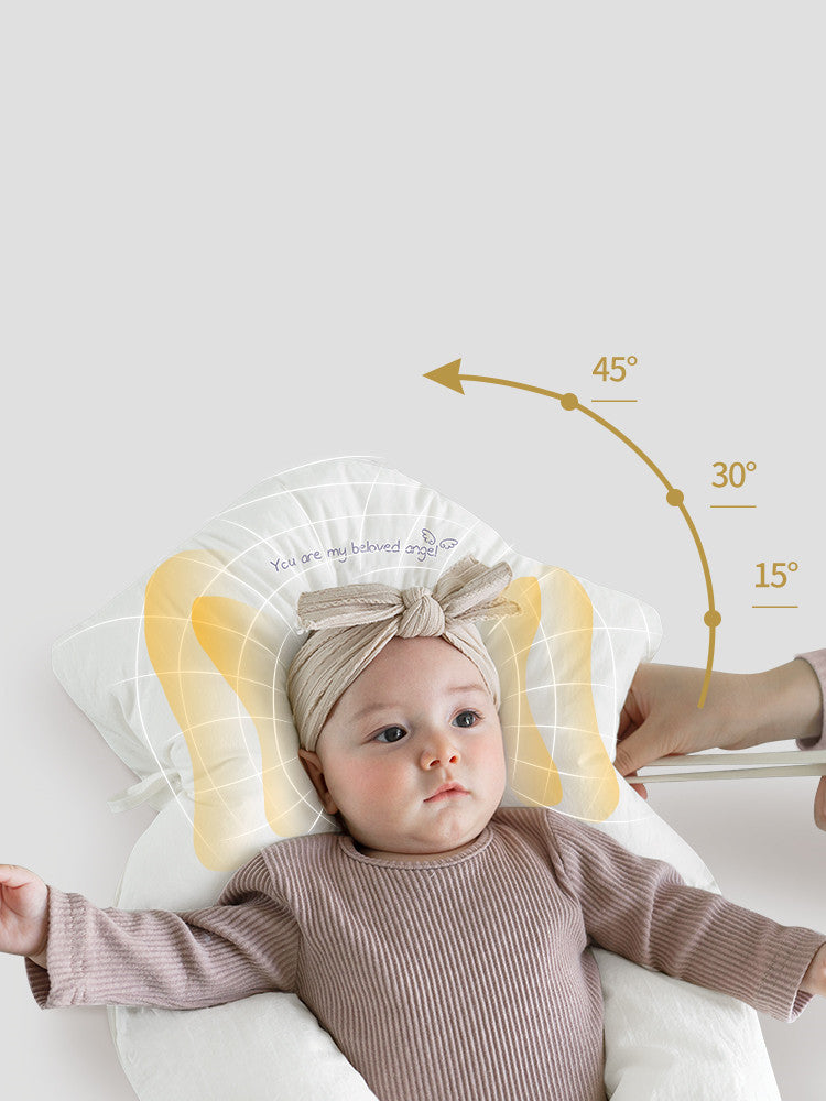 Detailed view of baby pillow for travel use baby learning toy variation