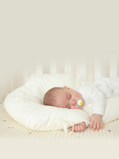 Detailed view of baby pillow for travel use baby learning toy variation