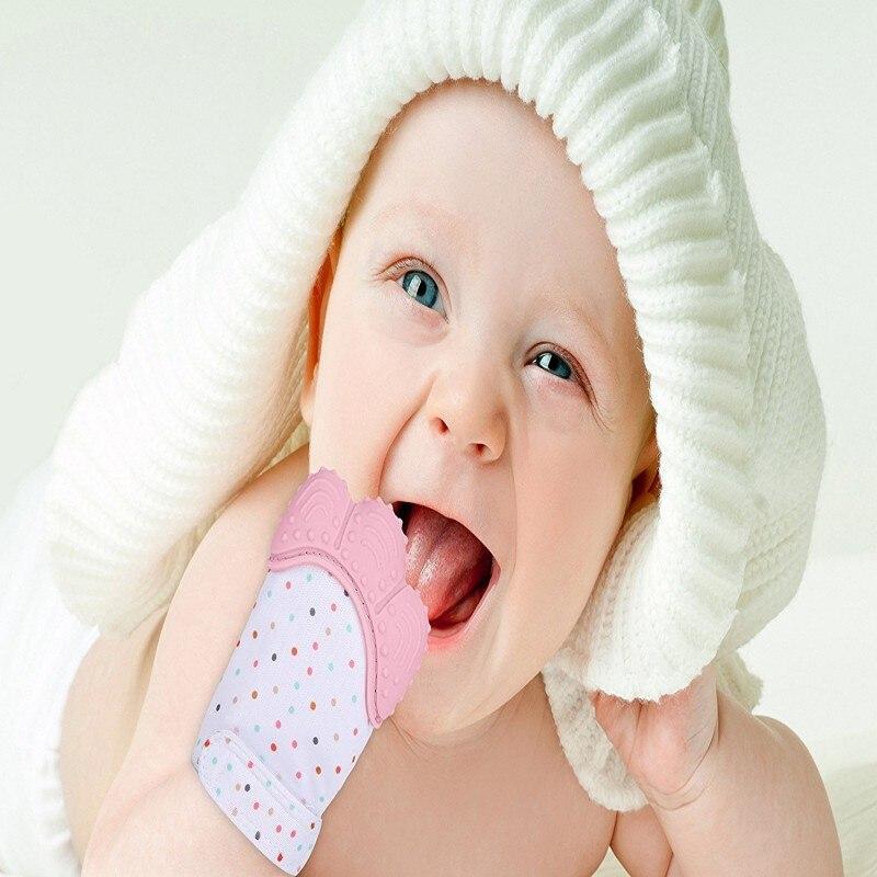 Detailed view of silicone teething toy for teething support baby teething toy variation