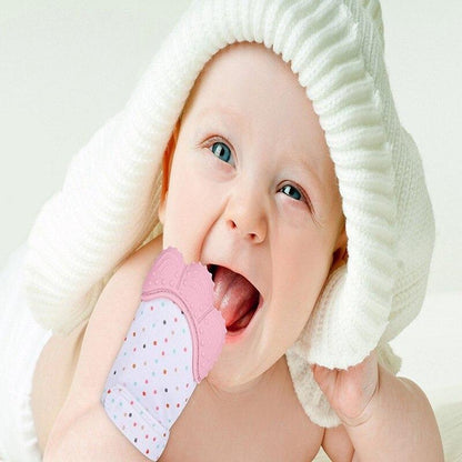 Detailed view of silicone teething toy for teething support baby teething toy variation