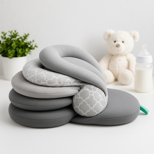 Main view of baby pillow for travel use baby learning toy