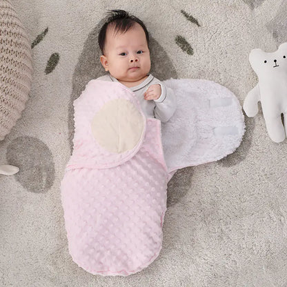 CozyNest™ Ultra-Soft Newborn Wool Sleeping Bag – Secure Swaddle Cocoon