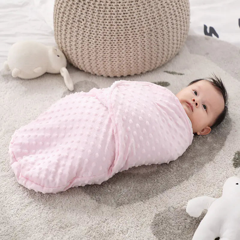 CozyNest™ Ultra-Soft Newborn Wool Sleeping Bag – Secure Swaddle Cocoon