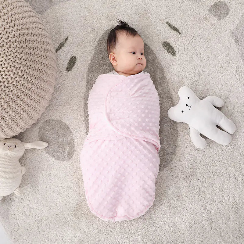 CozyNest™ Ultra-Soft Newborn Wool Sleeping Bag – Secure Swaddle Cocoon