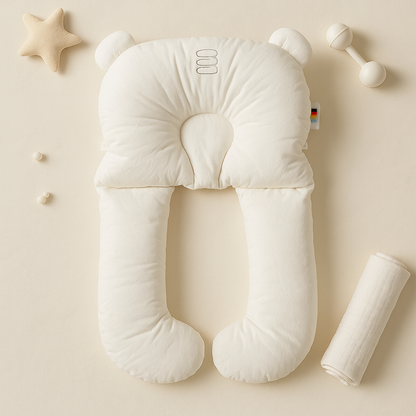 Main view of baby pillow for travel use baby learning toy variation