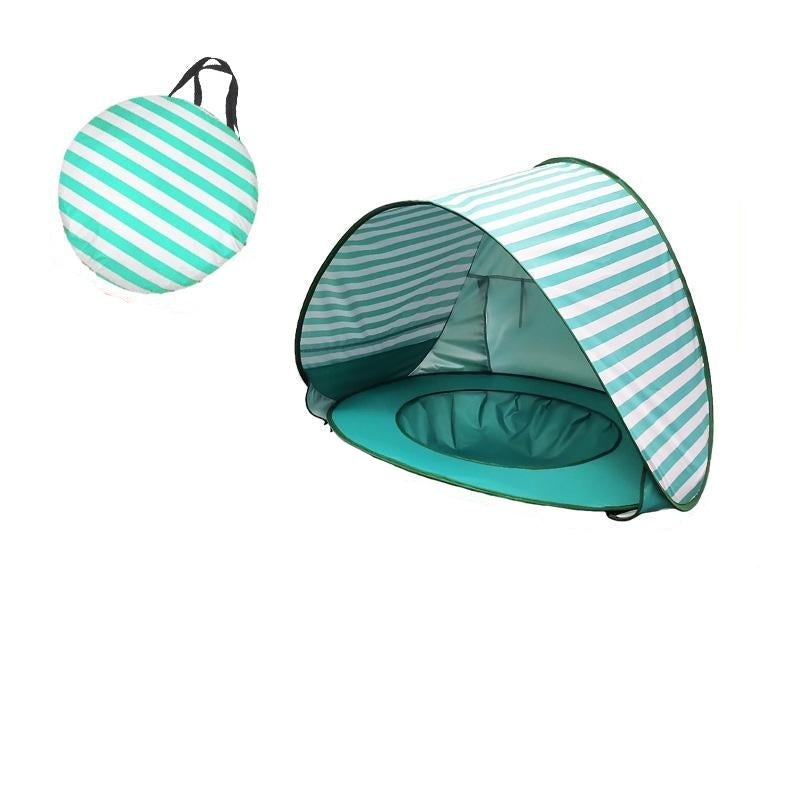 Detailed view of baby tent for travel use baby learning toy variation