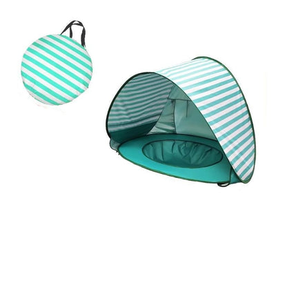 Detailed view of baby tent for travel use baby learning toy variation