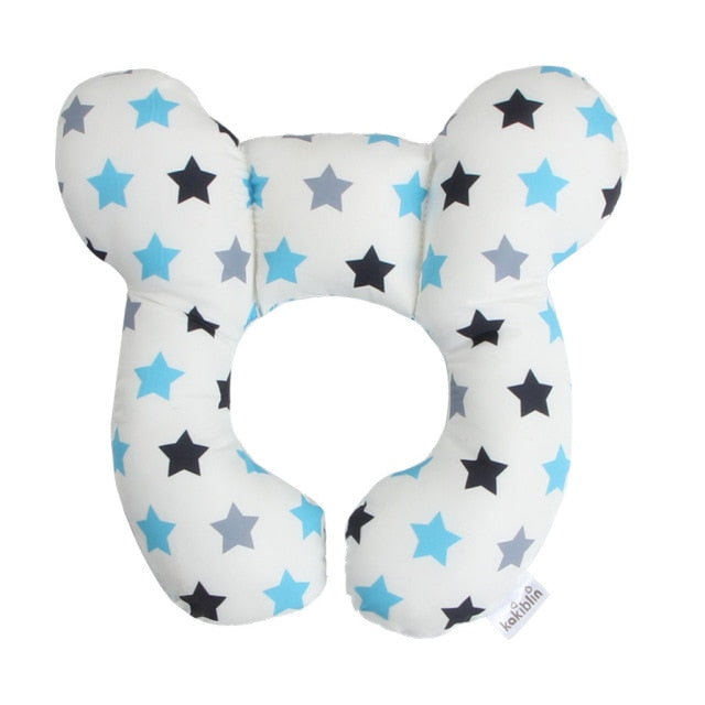 Detailed view of baby pillow for travel use baby learning toy variation