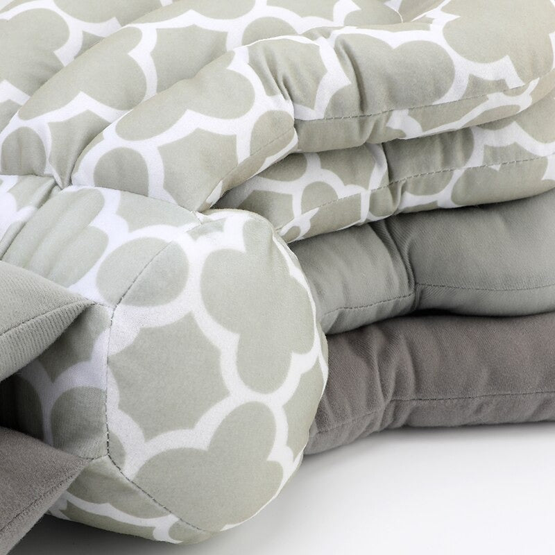 Detailed view of baby pillow for travel use baby learning toy variation