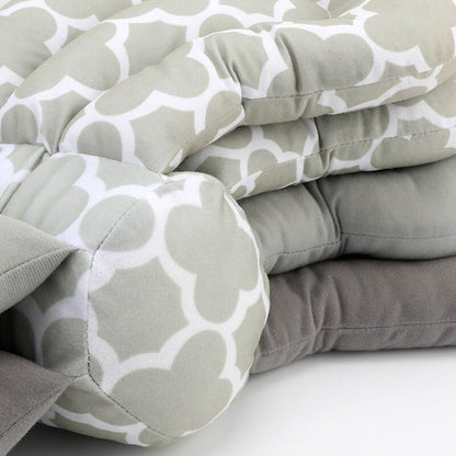 Detailed view of baby pillow for travel use baby learning toy variation